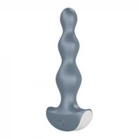 Анальная пробка с вибрацией SATISFYER Lolli-Plug 2, голубая, 14,2 см, 30 мм — фото 3