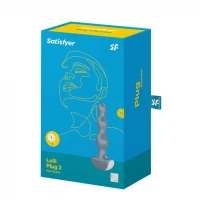 Анальная пробка с вибрацией SATISFYER Lolli-Plug 2, голубая, 14,2 см, 30 мм — фото 4
