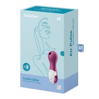 Вакуумний стимулятор клітора SATISFYER Lucky Libra, з вібрацією, силікон