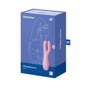 Клиторальный вибратор SATISFYER Threesome 3, розовый