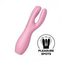 Клиторальный вибратор SATISFYER Threesome 3, розовый — фото 4