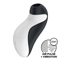 Симулятор орального сексу для жінок з вібрацією Satisfyer Orca, чорний — фото 3