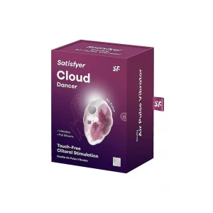 Вакуумний стимулятор клітора SATISFYER Cloud Dancer, біло-рожевий