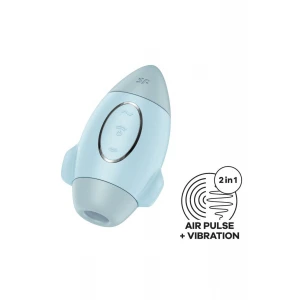 Вакуумний вібратор Satisfyer Mission Control blue
