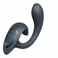 Вибратор для двойной стимуляции SATISFYER G for Goddess 1, с гибким стержнем, серый — фото 7