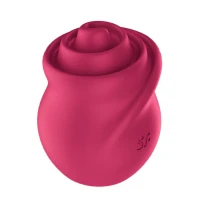 Вакуумний стимулятор Satisfyer Tongue Twister, з рухомим язичком та вібрацією, червоний, 9 см — фото 2