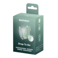 Вакуумний стимулятор Satisfyer Drop To Go, м'ятний, 9 см
