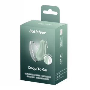 Вакуумний стимулятор Satisfyer Drop To Go, м'ятний, 9 см