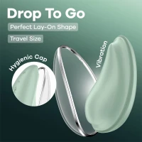 Вакуумний стимулятор Satisfyer Drop To Go, м'ятний, 9 см — фото 2