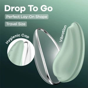 Вакуумний стимулятор Satisfyer Drop To Go, м'ятний, 9 см