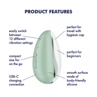 Вакуумний стимулятор Satisfyer Drop To Go, м'ятний, 9 см — фото 5