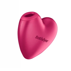 Вакуумний стимулятор Satisfyer Cutie Heart, з Air Pulse та вібрацією, рожевий, 8 см
