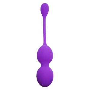 Вагинальные шарики BOSS SERIES Silicone Kegel Balls, фиолетовые, 80 г