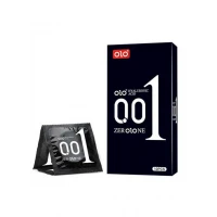 Презервативи OLO 0.01 Black, ультратонкі, з гіалуроновою кислотою, чорні, 10 шт