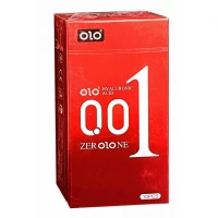 Презервативы OLO 0.01 Red Foil, возбуждающие, разогревающие, с гиалуроновой кислотой, 10 шт