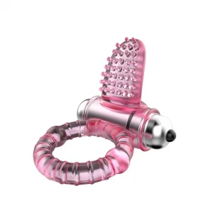 Эрекционное кольцо с вибрацией BAILE Sweet Vibration Ring, с клиторальным стимулятором