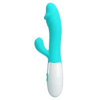 Вібратор з кліторальною стимуляцією Pretty Love Snappy light blue — фото 10