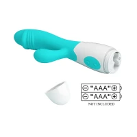 Вібратор з кліторальною стимуляцією Pretty Love Snappy light blue — фото 3