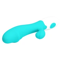 Вібратор з кліторальною стимуляцією Pretty Love Snappy light blue — фото 6