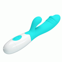 Вібратор з кліторальною стимуляцією Pretty Love Snappy light blue — фото 7
