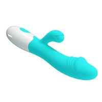 Вібратор з кліторальною стимуляцією Pretty Love Snappy light blue — фото 8