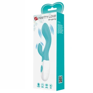 Вібратор PRETTY LOVE Brighty light blue, 30 function