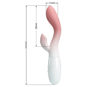 Вибратор-кролик PRETTY LOVE Brighty, силикон/ABS, 20 см