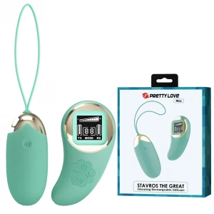 Виброяйцо PRETTY LOVE Mina, с пультом дистанционного управления, бирюзовое