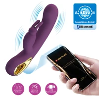 Вібратор PRETTY LOVE Liam purple, 12 vibration functions Mobile APP Long-distance Control — фото 6