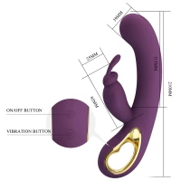 Вібратор PRETTY LOVE Liam purple, 12 vibration functions Mobile APP Long-distance Control — фото 7