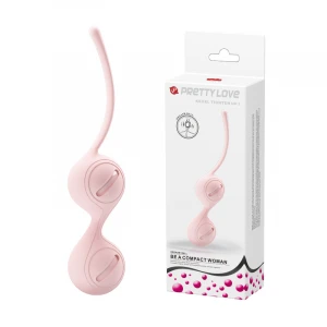 Вагинальные шарики PRETTY LOVE Kegel Tighten Up I, нежно-розовые