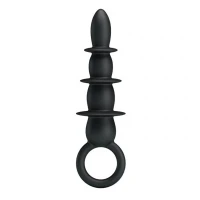 Анальна пробка ребриста Pretty Love Special Anal Stimulation, чорна — фото 2