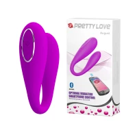 Вибратор для пар PRETTY LOVE August, C-образный, розовый