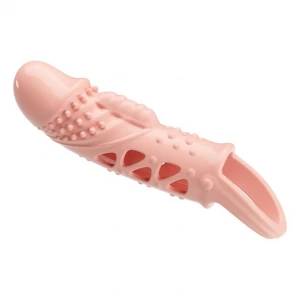 Насадка на пеніс з вібрацією Pretty Love Penis Sleeve Cecelia, тілесна