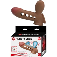 Насадка на пенис PRETTY LOVE Tyronn, коричневая