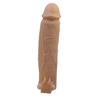 Насадка на пеніс з вібро PRETTY LOVE- Xerxes – Penis Sleeve with Vibrating Ring, Flesh Color, 22 cm — фото 2