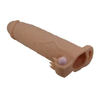 Насадка на пеніс з вібро PRETTY LOVE- Xerxes – Penis Sleeve with Vibrating Ring, Flesh Color, 22 cm — фото 5