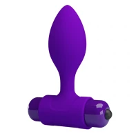 Анальная пробка с вибрацией PRETTY LOVE Vibra Butt Plug, фиолетовая