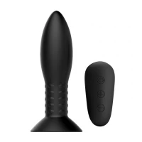 Анальна пробка з вібрацією і ротацією MR Play Rotation Beads Anal Plug, чорна