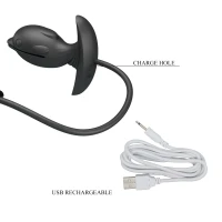 Анальный расширитель PRETTY LOVE Hanson, надувной, с вибрацией, черный — фото 9