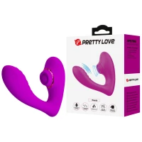 Вибратор для точки G PRETTY LOVE Naty, с толчками и клиторальной стимуляцией