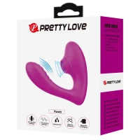 Вибратор для точки G PRETTY LOVE Naty, с толчками и клиторальной стимуляцией — фото 11