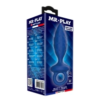 Анальная пробка Pretty Love MR. PLAY Butt Plug with Loop, размер L, 37 мм — фото 8