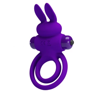 Эрекционное кольцо с вибрацией PRETTY LOVE Vibrant Penis Ring III, фиолетовое