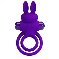 Эрекционное кольцо с вибрацией PRETTY LOVE Vibrant Penis Ring III, фиолетовое — фото 2