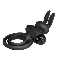 Эрекционное кольцо с вибрацией PRETTY LOVE Vibrant Penis Ring III, чёрное — фото 3