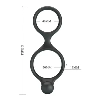 Подвійне ерекційне кільце Crazy Bull Florian – Silicone Cock Ring — фото 6