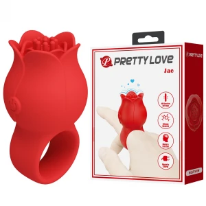 Вибратор на палец PRETTY LOVE Jae, красный
