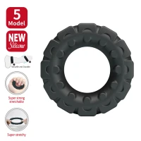 Ерекційне кільце Crazy Bull Laiden Super Soft Silicone Cock Ring – Black — фото 2