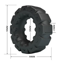 Ерекційне кільце Crazy Bull Laiden Super Soft Silicone Cock Ring – Black — фото 6